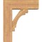 Ekena Millwork Merced Block Smooth Bracket w/ Offset Brace, Western Red Cedar, 7 1/2"W x 22"D x 26"H BKT0806X22X26MRC05SWR - alternate 3